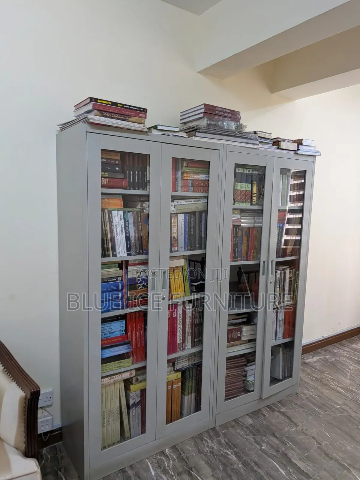 Metal Filing Cabinet With Glass Door