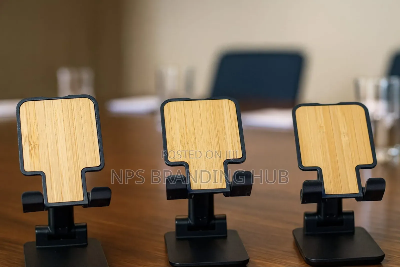 Bamboo Phone Holder Hub