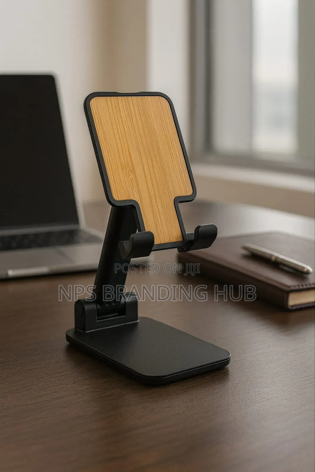 Bamboo Phone Holder Hub