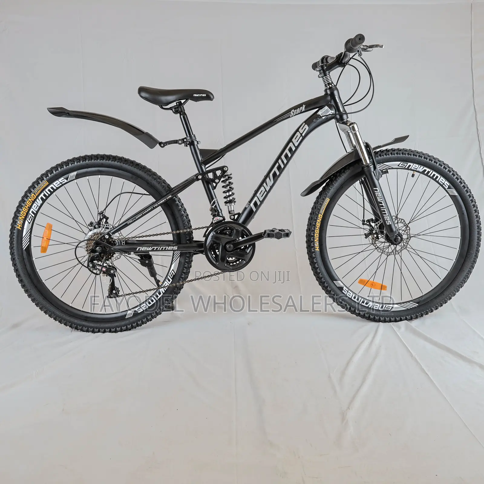 Newtimes Spark Full Suspension MTB - 26-Inch Off-Road Bicycle Bike