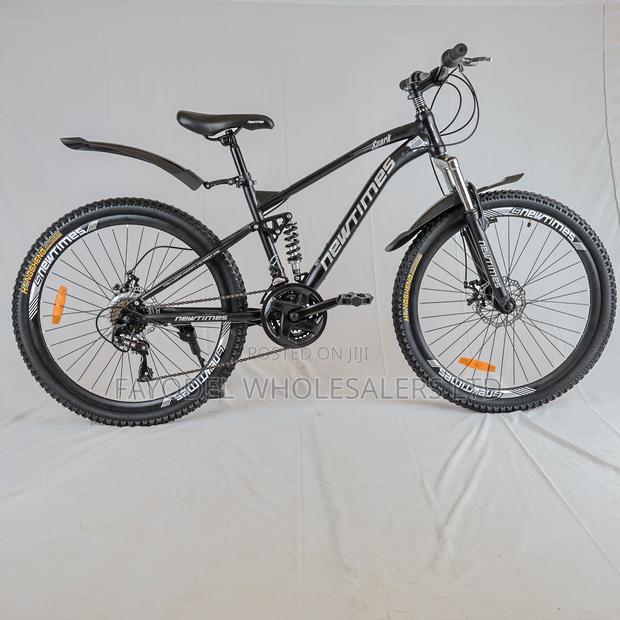 Newtimes Spark Full Suspension MTB - 26-Inch Off-Road Bicycle Bike