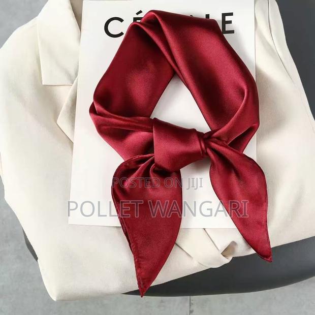 Plain Small Silk Scarfs - thumbnail 8