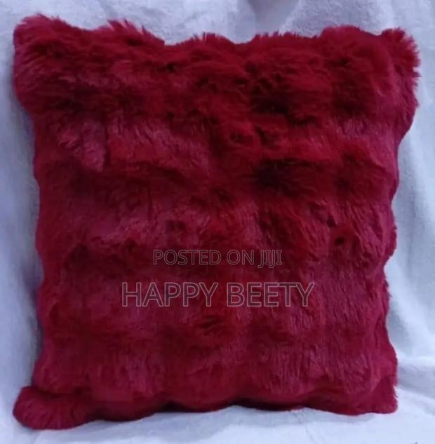 Rabbit Fur Throw Pillows - thumbnail 2