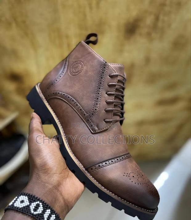Coffee Brown Leather Men Timberland Boots Size 40 to 45