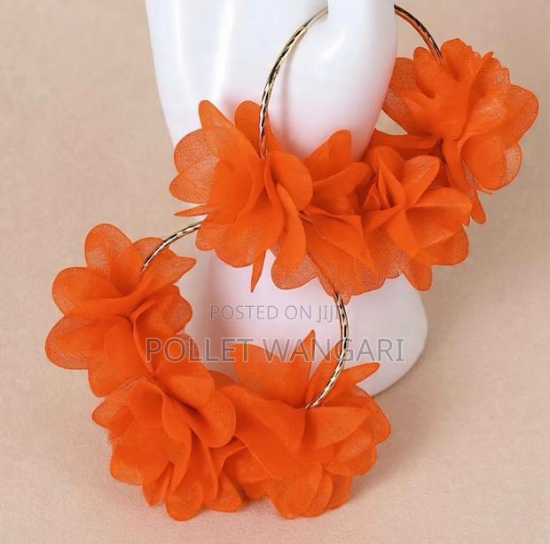 Flower Chunky Earrings - thumbnail 8