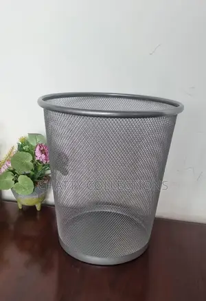 Gray 9 Litres Metallic Mesh Dustbin