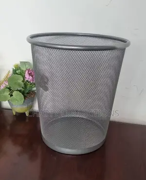 Gray 9 Litres Metallic Mesh Dustbin