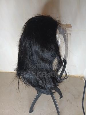 Human Hair Pixie Wig Which Is Black in Colour. - thumbnail 2