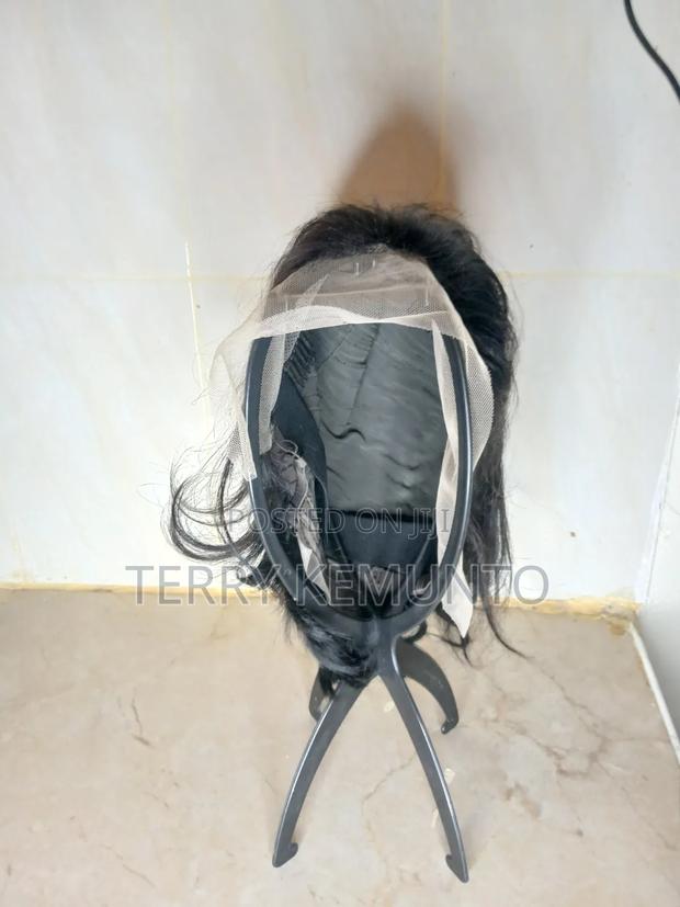 Human Hair Pixie Wig Which Is Black in Colour. - thumbnail 4