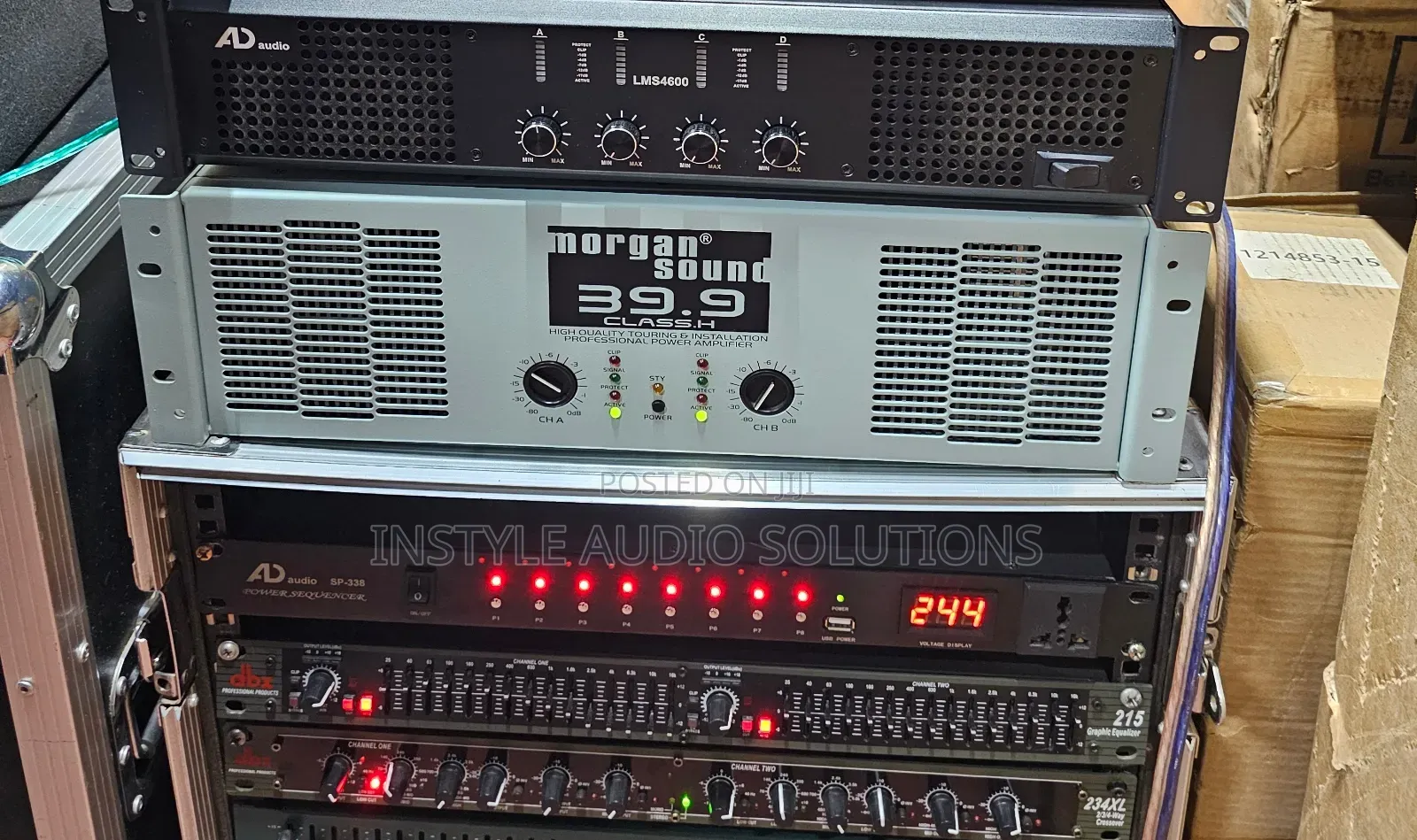 Original Morgan Sound 39.9 Class H Powered Amplifier Channels Output