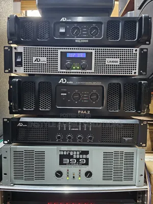 Original Morgan Sound 39.9 Class H Powered Amplifier Channels Output