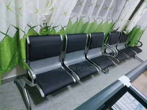 Four Black Waiting Chairs