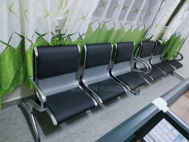 Four Black Waiting Chairs
