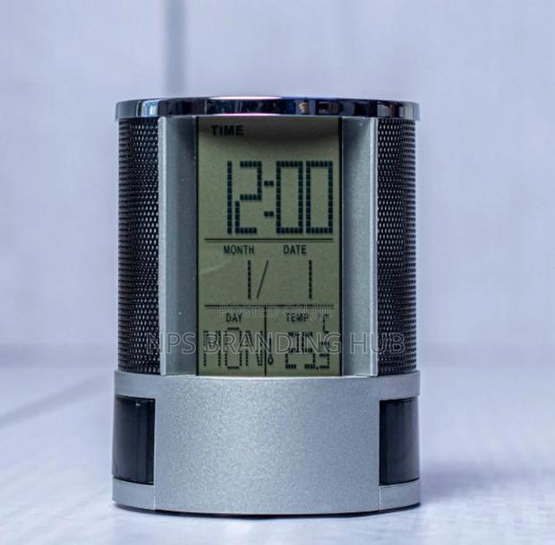 Mesh Desk Organiser With Time , Temperature Alarm Display - thumbnail 2
