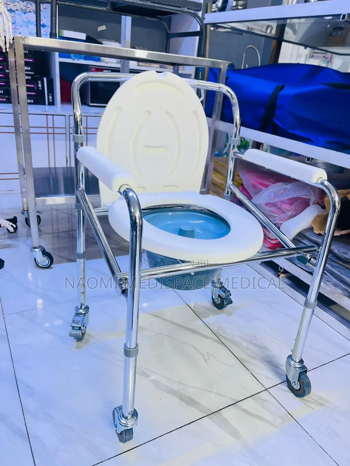 New Commode Chair With Wheels