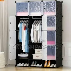 2 Column Plastic Wardrobe