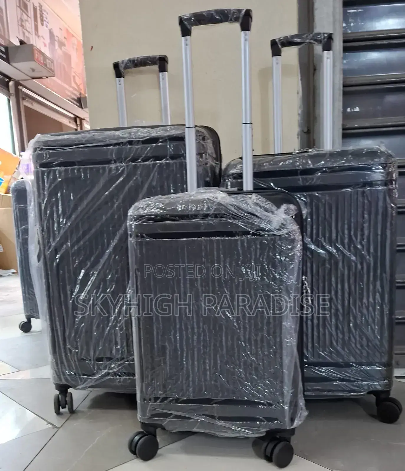 * Unbreakable Rubber Suitcase Pp 3-in-1 Suitcase Set*