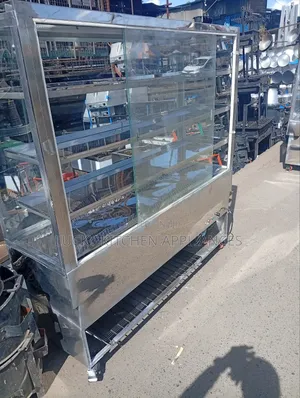 Stainless Steel Refrigerator Cake Display.