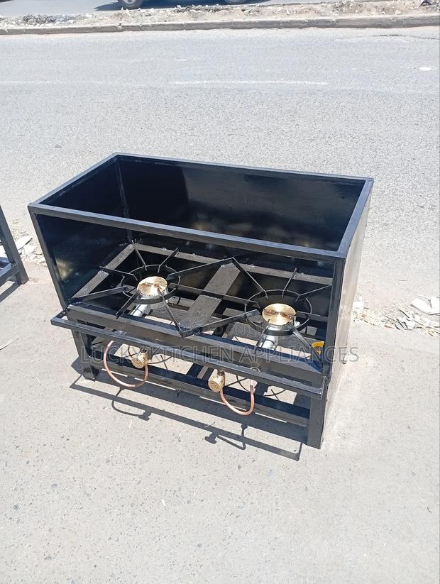 Mild Steel High Pressure Two Burner Covered.