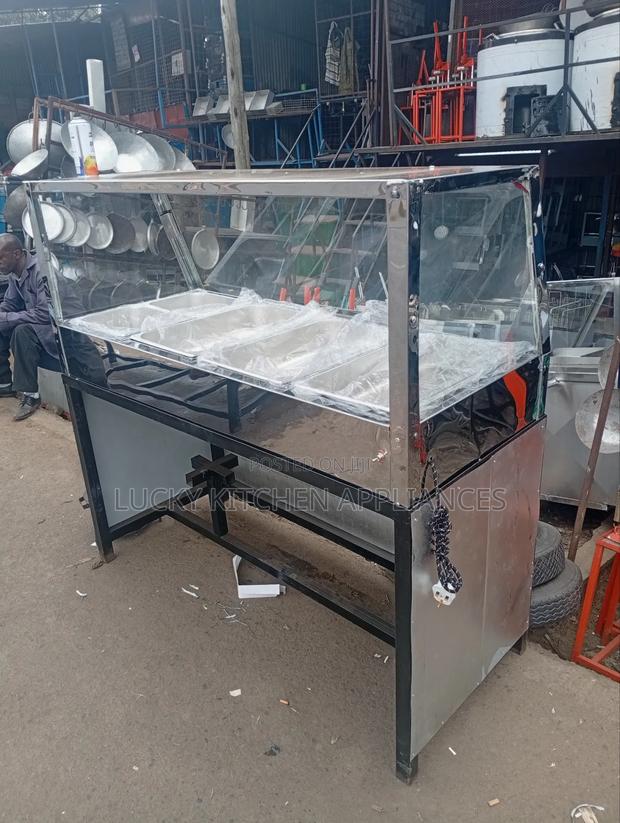 Heavy Duty Stainless Steel Food Display.