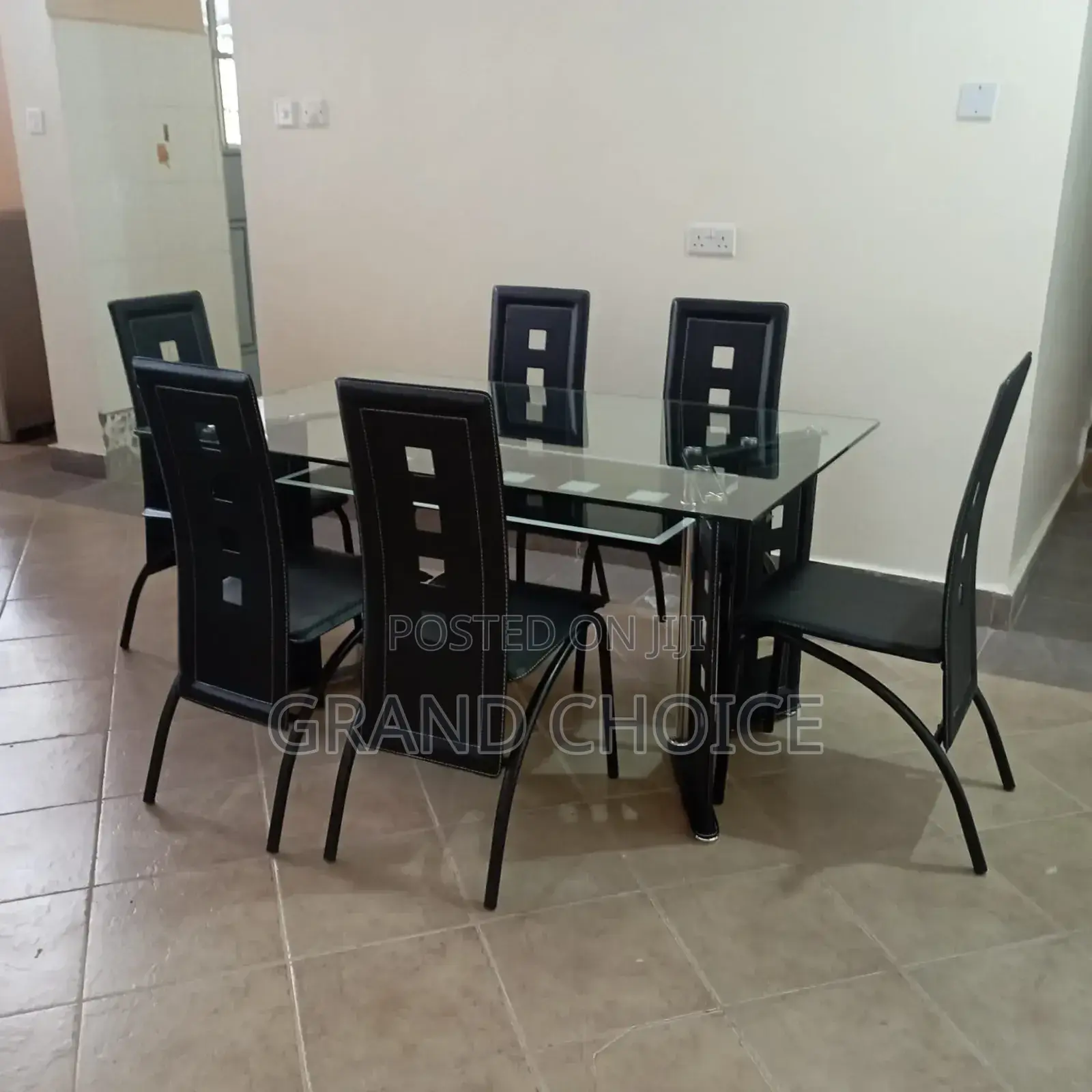6 Seater Glass Dining Set