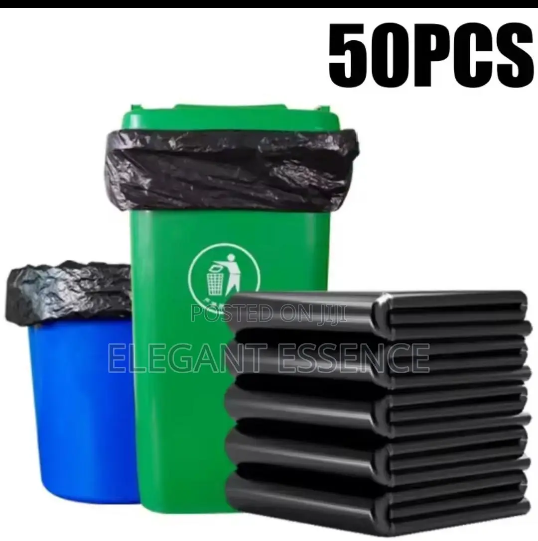 50pcs Large Trash Bags(120cm By 140cm)