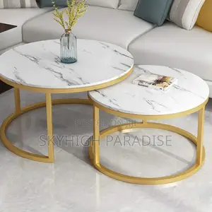 *Glass Top Nesting Tables(Marble Effect)* A2
Set Contains:-