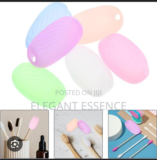 2pcs Silicon Portable Toothbrush Head Cover - thumbnail 2