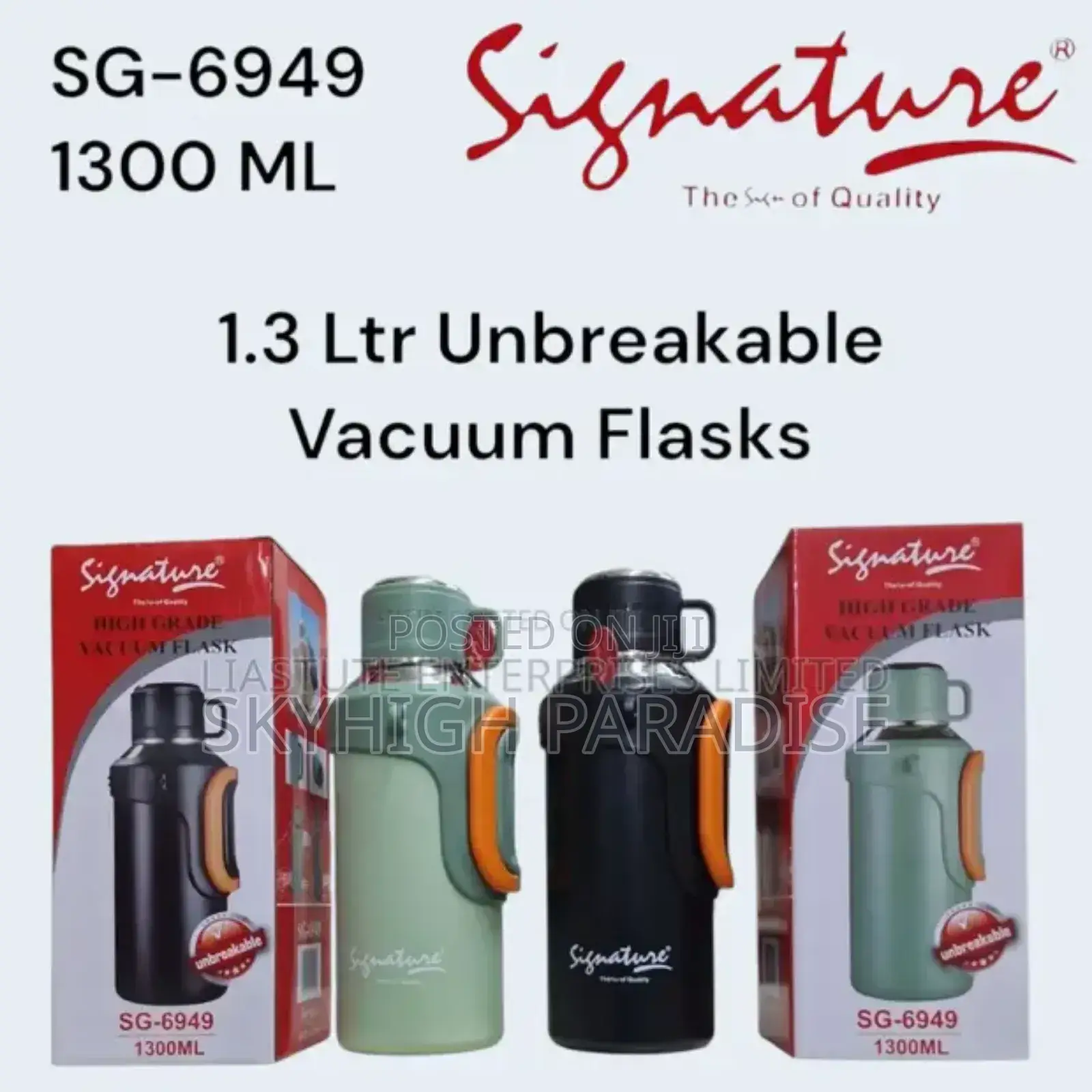 *Signature 1.3ltr Flasks