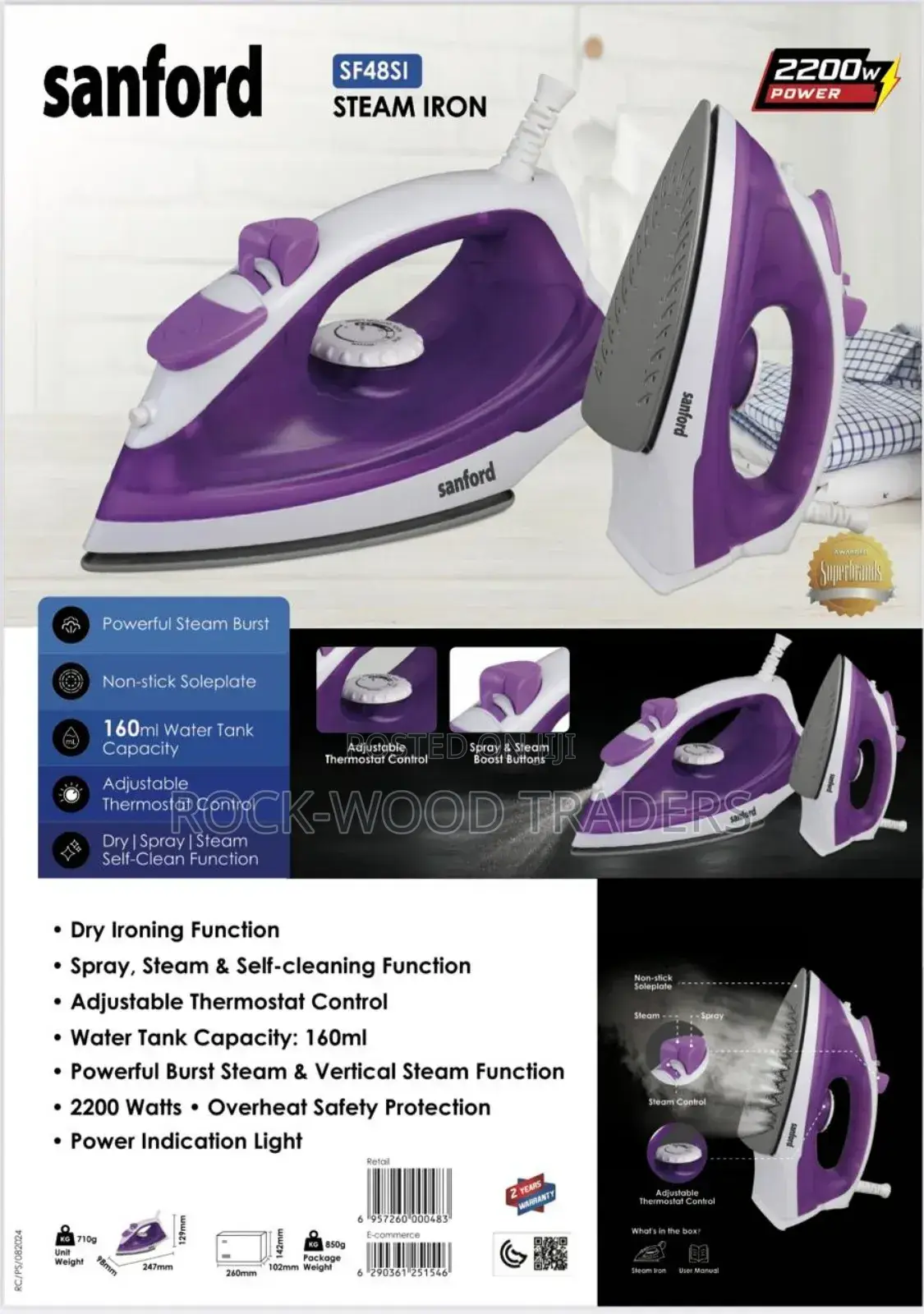 Sanford Steam Iron Box
