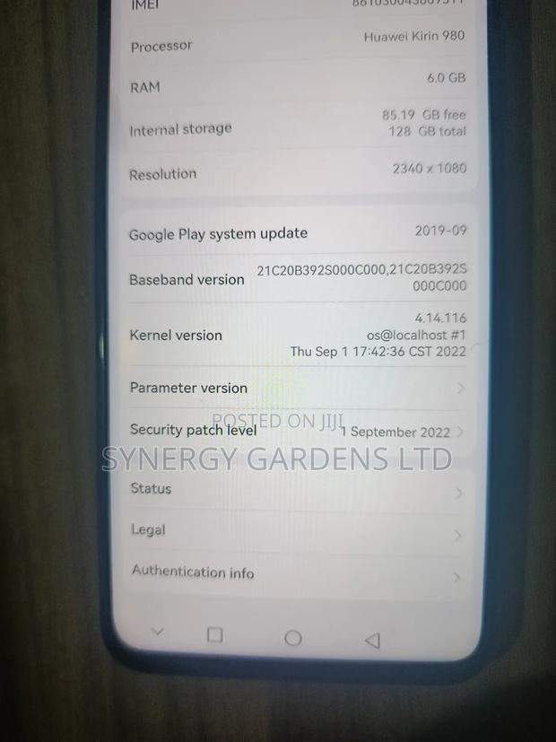 Huawei Nova 5T 128 GB Blue - thumbnail 4