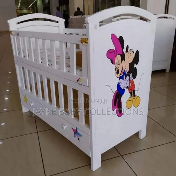 Convertible Baby Cot With Storage – Safe Sleep Easy Access - thumbnail 2