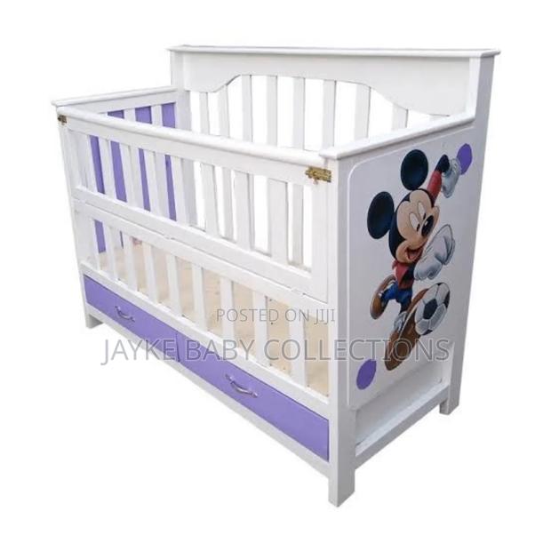 Convertible Baby Cot With Storage – Safe Sleep Easy Access - thumbnail 4