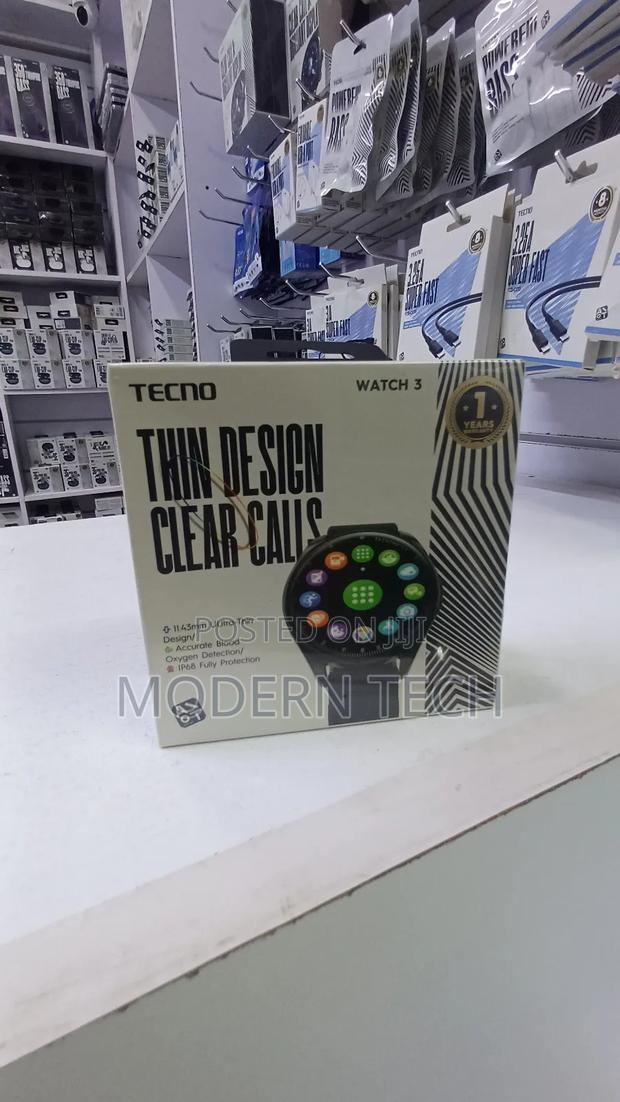 Tecno Watch 3 Round Smartwatch 1.39′′ Display Ip68