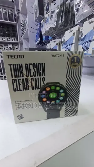 Tecno Watch 3 Round Smartwatch 1.39′′ Display Ip68