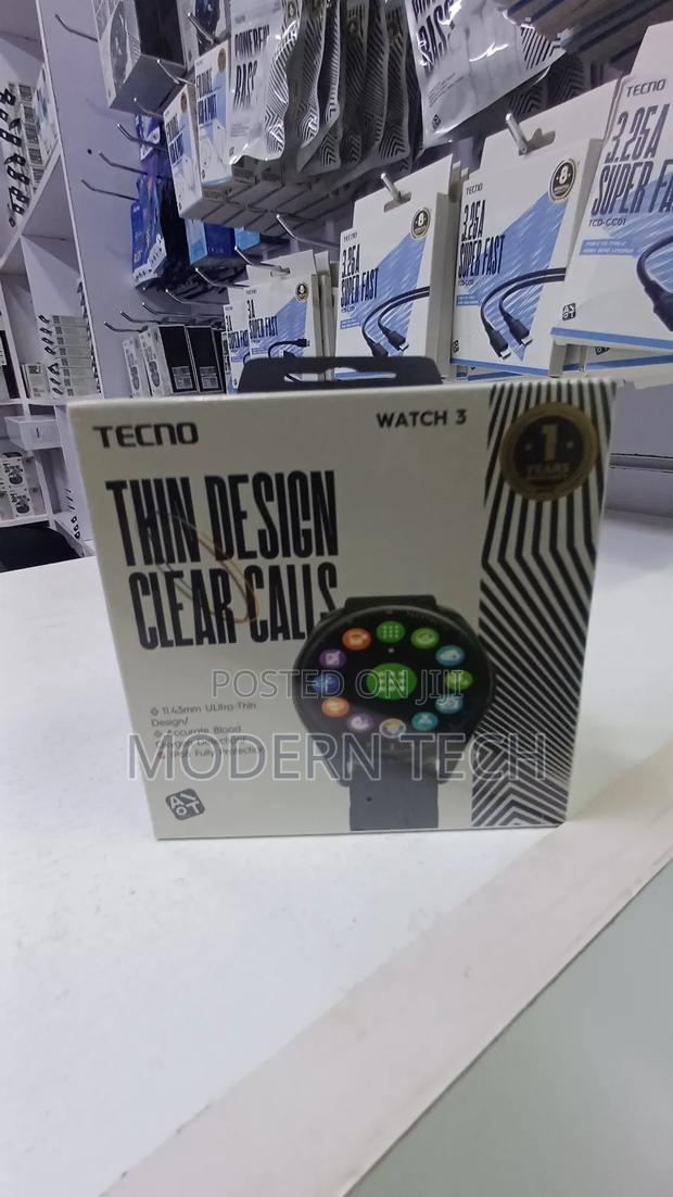 Tecno Watch 3 Bluetooth Smartwatch With Ip68 Rating - main view
