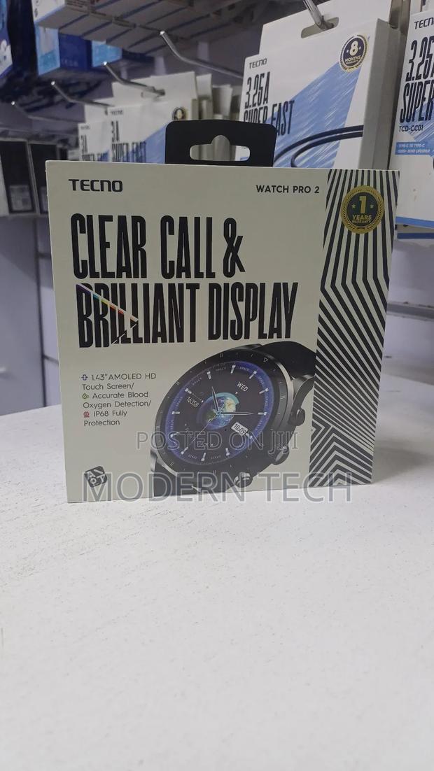 Tecno Watch Pro 2 Smartwatch 1.43′′ Amoled Bluetooth Calling - main view