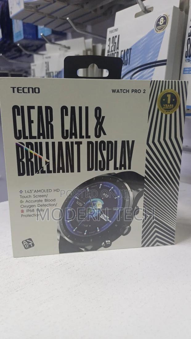 Tecno Watch Pro 2 Amoled Smart Watch With Health Tracking