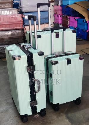Green Peach Zipless Abs Suitcase (26") – Aluminium Frame - main view