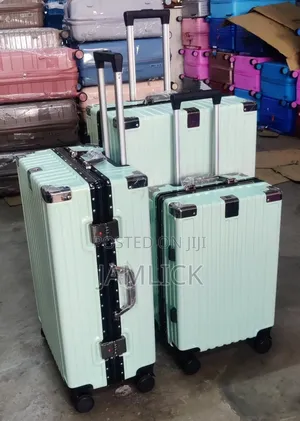 Green Peach Zipless Abs Suitcase (26") – Aluminium Frame