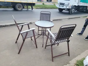 Compact Balcony Table Chairs _Outdoor Coffee Set(3 Seater)