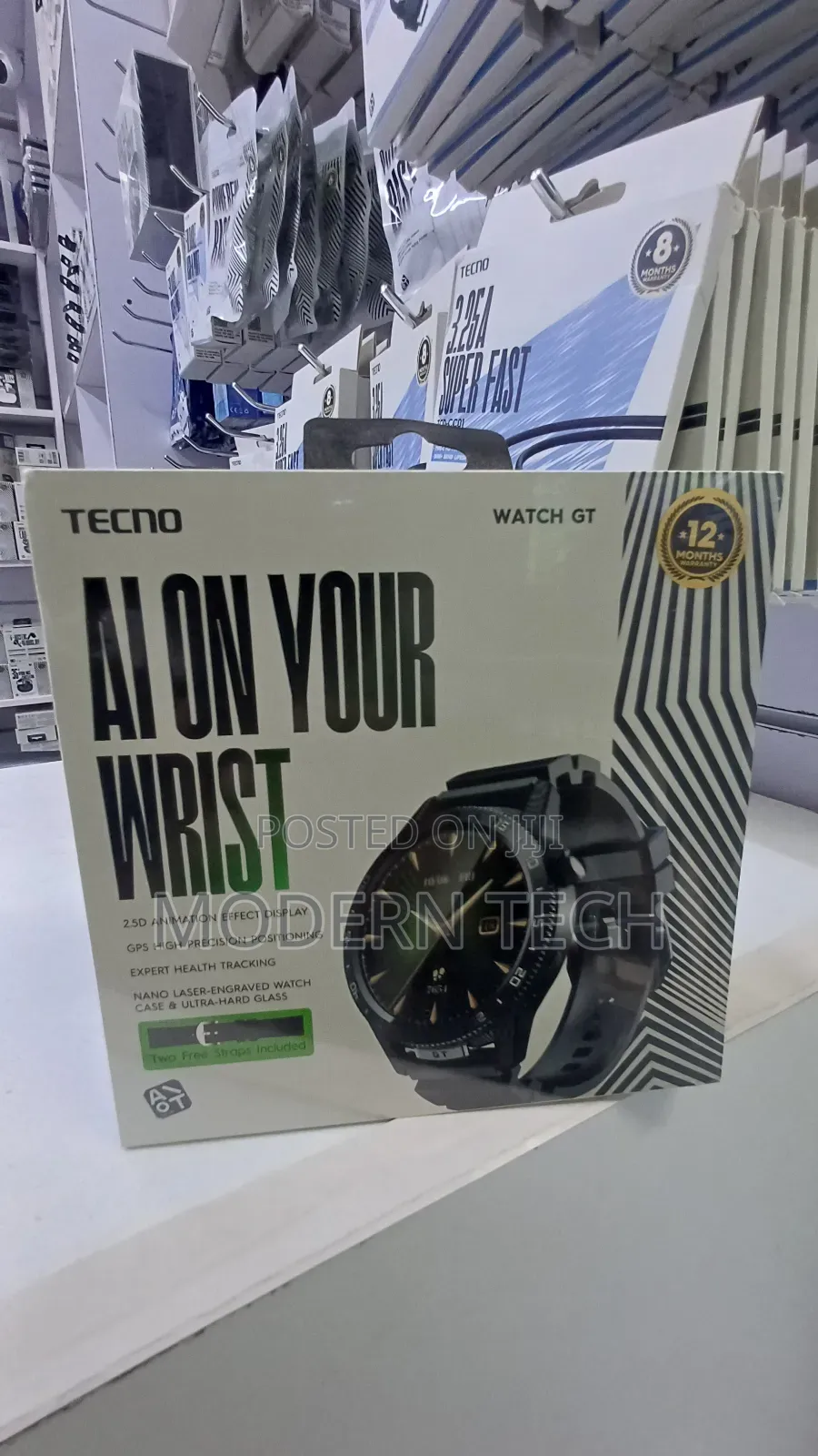 Tecno Watch Gt – Gps, Amoled Display, Bluetooth Calling! 