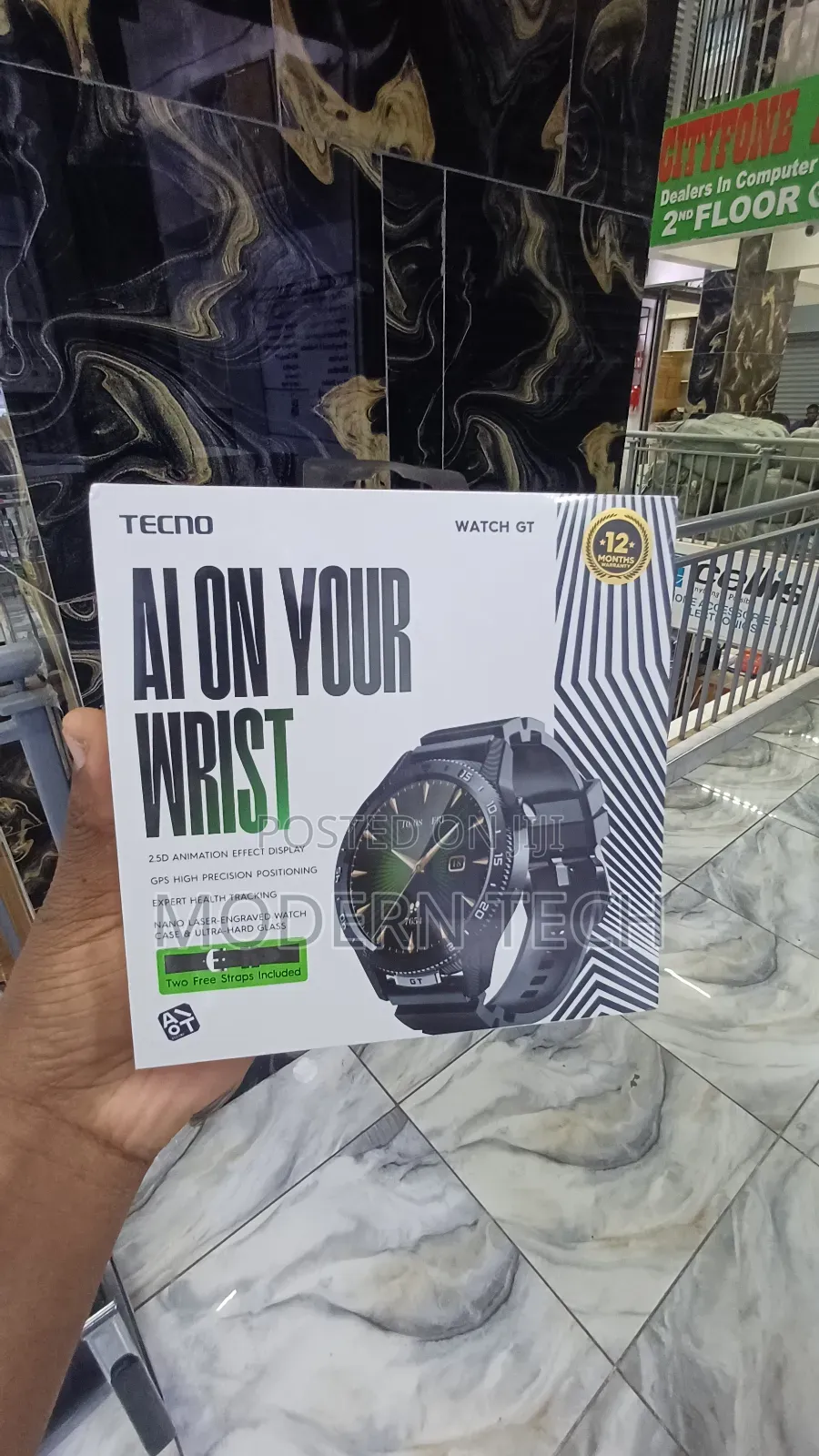 Tecno Watch Gt – Built-in GPS, Calls, 100+ Sports Modes