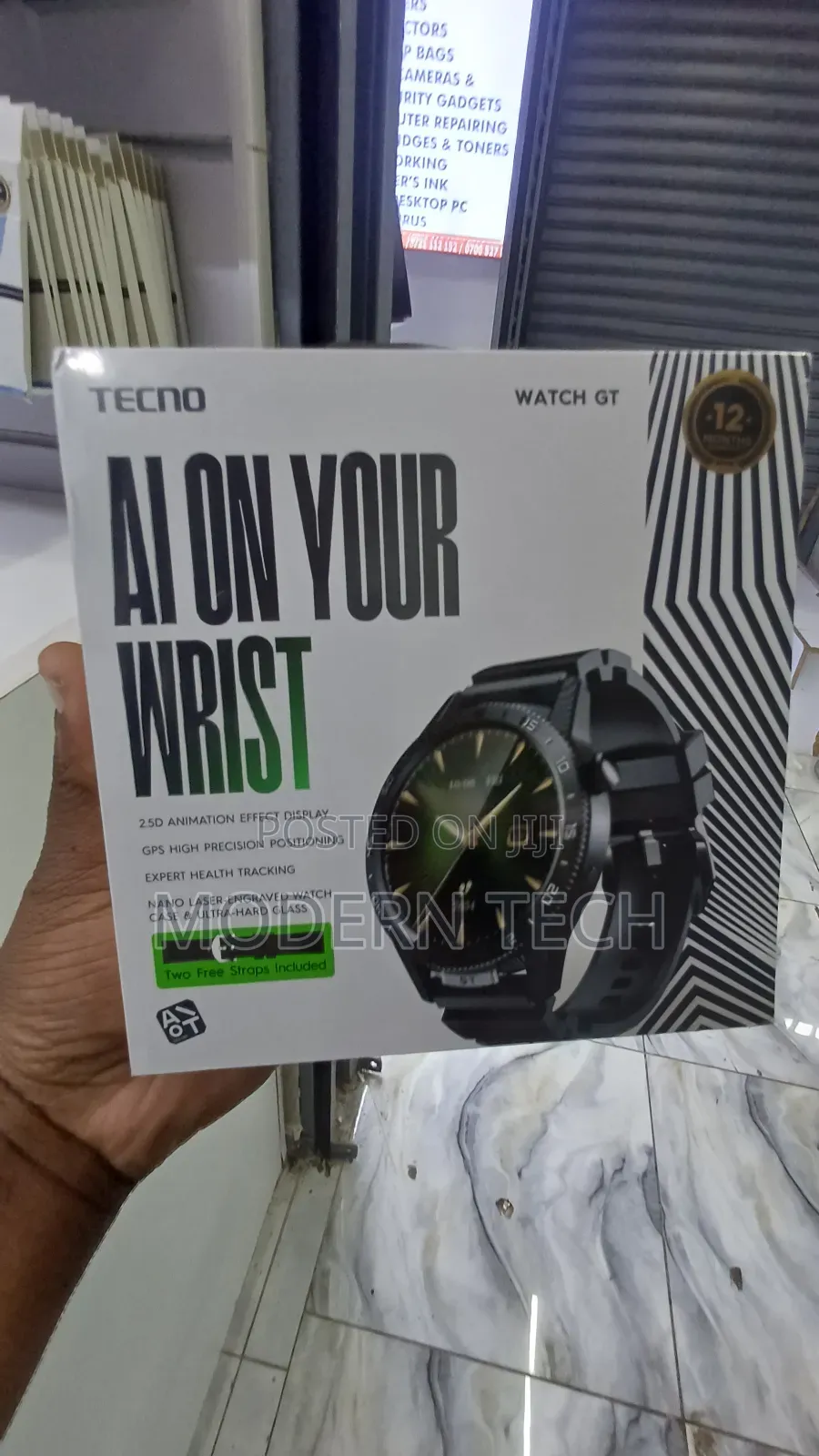 Tecno Watch Gt – Built-in GPS, Calls, 100+ Sports Modes