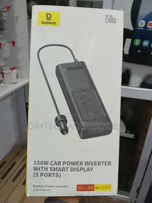This Is a Baseus 150w Car Power Inverter With Smart Display.