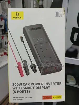 This Is a Baseus 300w Car Power Inverter With Smart Display.