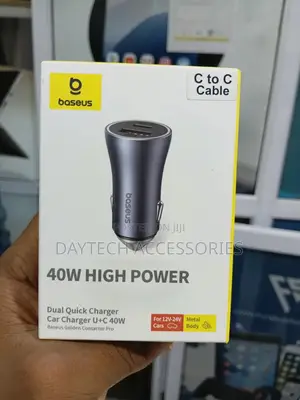 Baseus Golden Contactor Pro Dual Quick Charger Car Charger (U+C 40w).