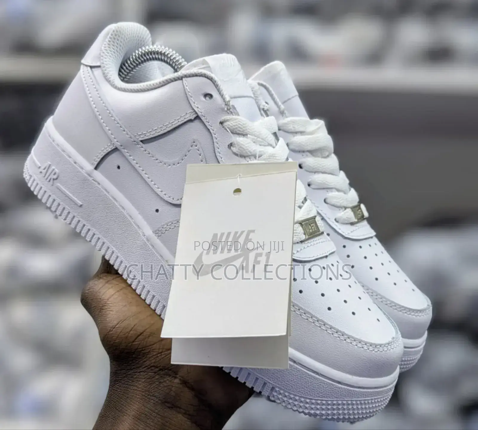 Original White Unisex Nike Airforce Af1 Size 36 to 45