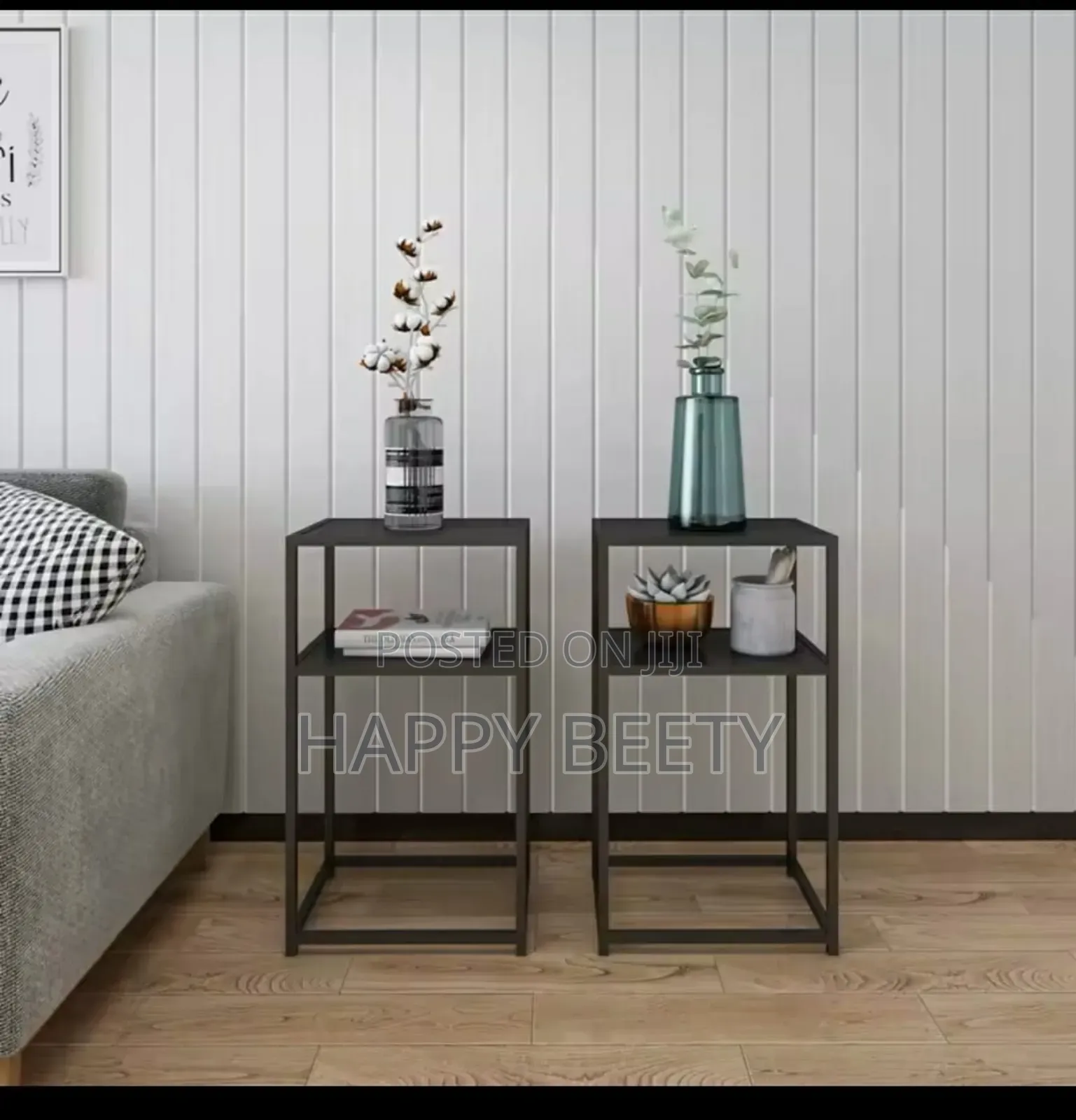*2layers Norsic Metallic Side Table//Bedside//Desk Side.