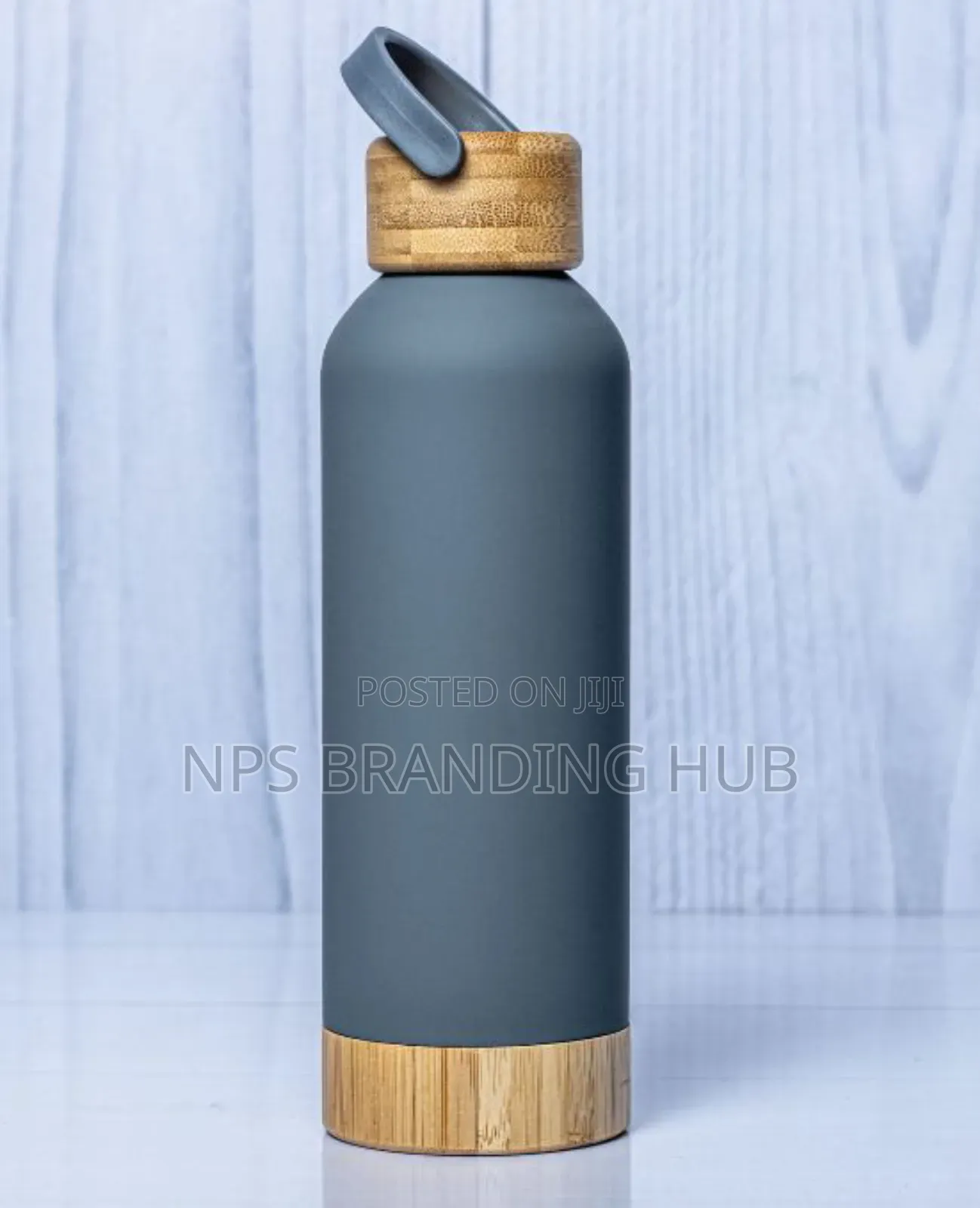 Wooden Base Lid Skin Feel Thermal Flask Hub